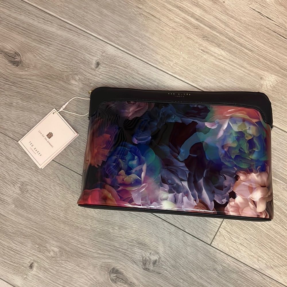 NWT Ted Baker technicolor large makeup bag